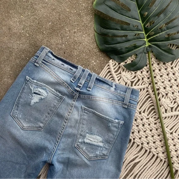 McGuire Distressed Ankle Crop Jeans Size 26 Ankle & Cropped